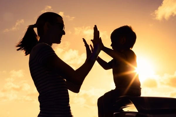 Image of happy mother and child after resolving child arrangements Rotherham