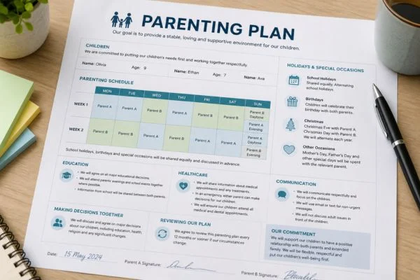 Understand parenting plans Rotherham